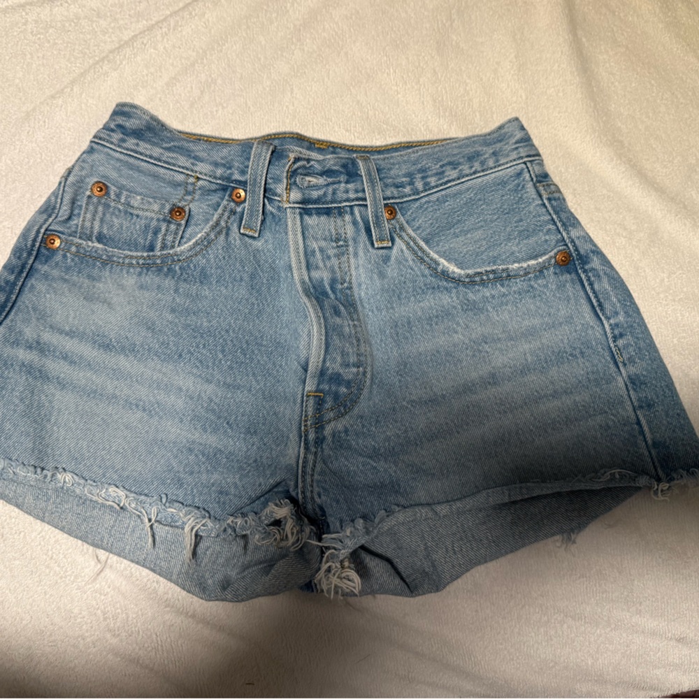 Women's Levi Blue Denim Shorts